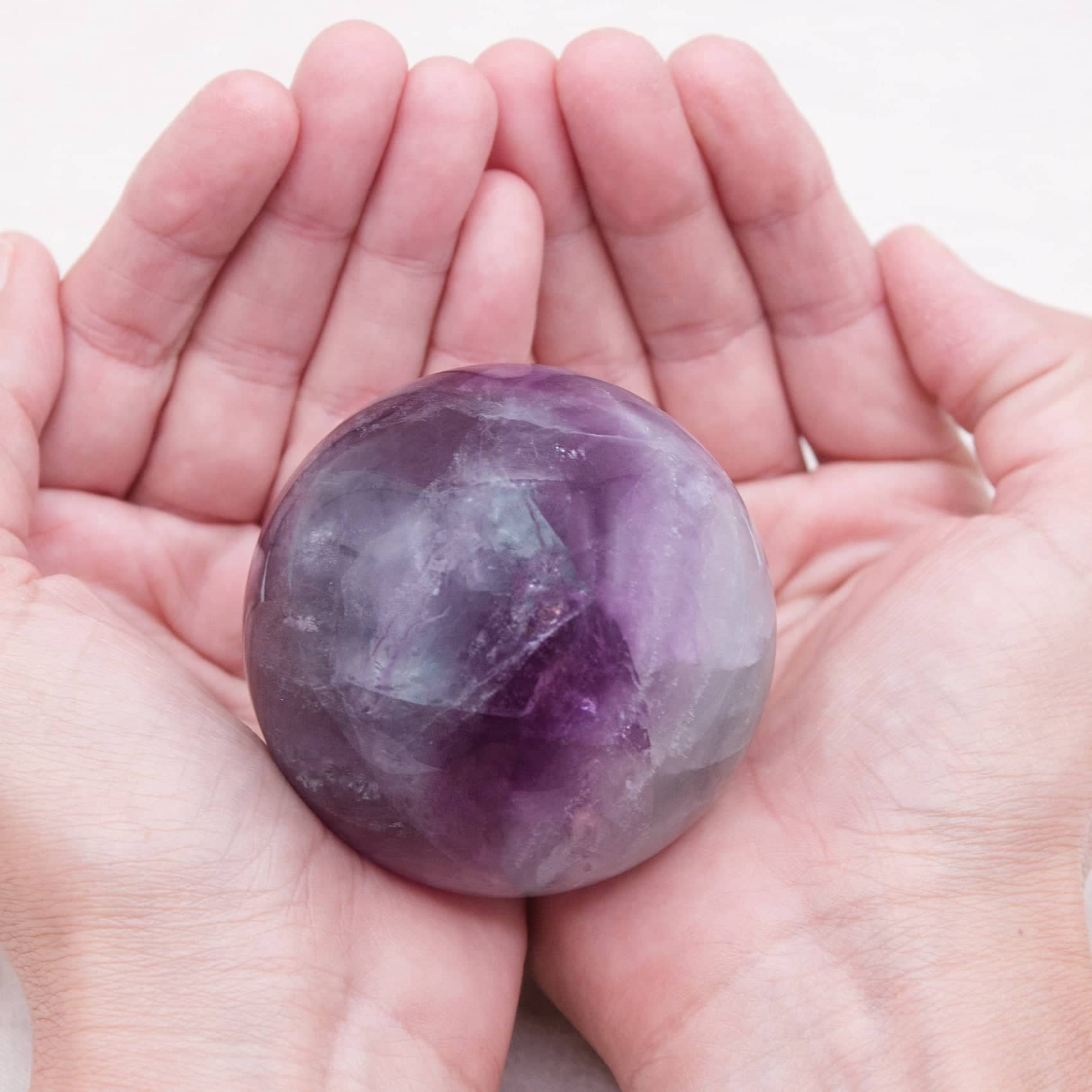 Tiny Rituals - Wholesale Spiritual Stone/Crystal - Rare Rainbow Fluorite Spheres - AAA Premium Quality104