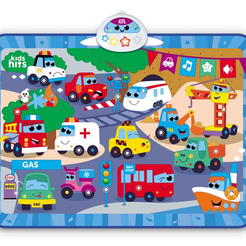 Kids Hits Educational Baby Light and Sound Mat Toy Big City Rush for wholesale by Fainotoys