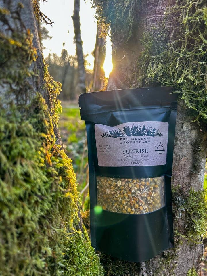 Sunrise Herbal Tea for wholesale by The Meadow Apothecary