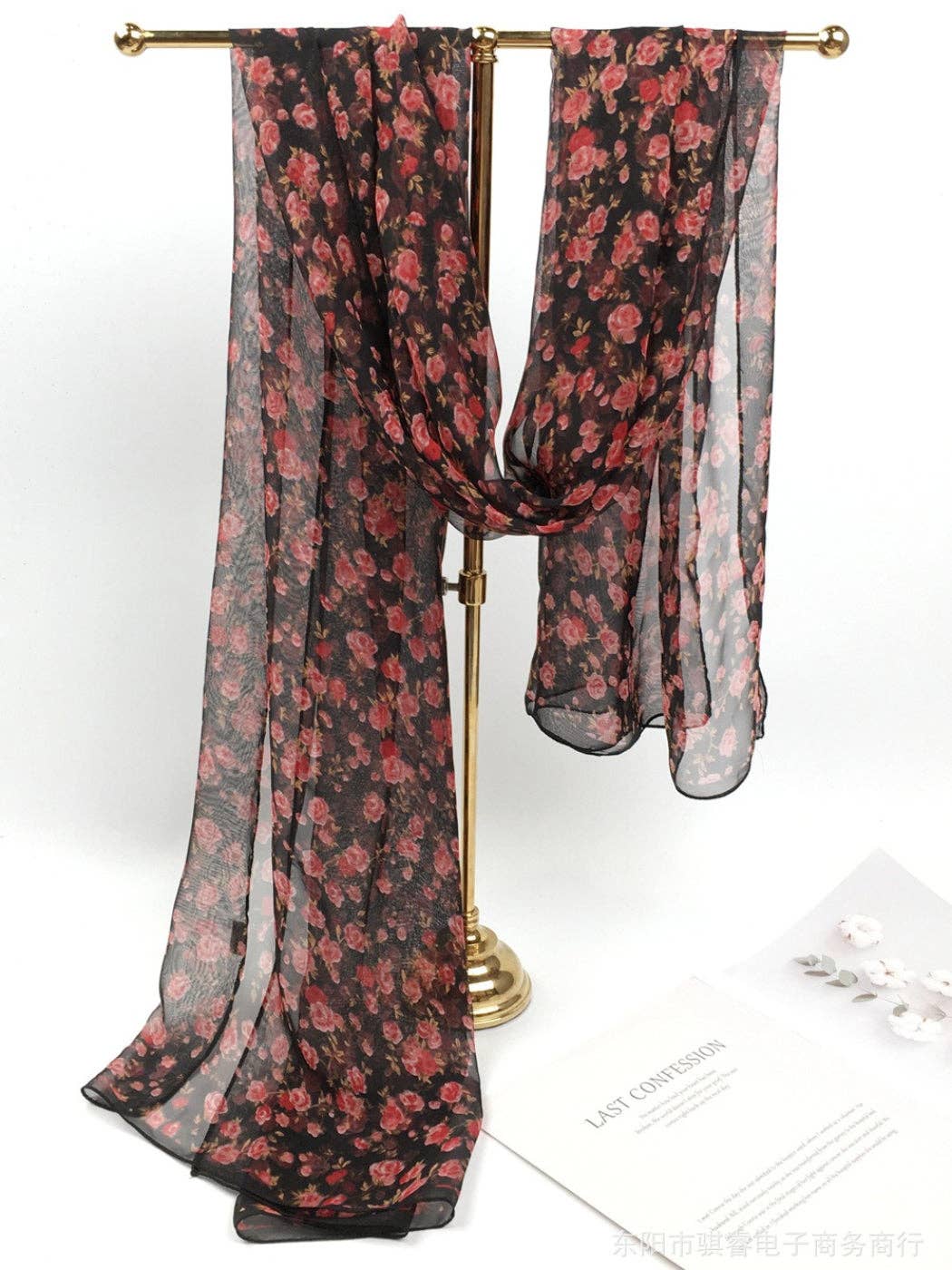 Funkyrel® Atzbranding Limited - Venta al por mayor Bufanda - Mujer - Scarvii - Pañuelo y Chal con Estampado Floral2