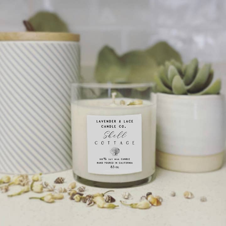 Shell Cottage Candle for wholesale by Lavender & Lace Candle Co