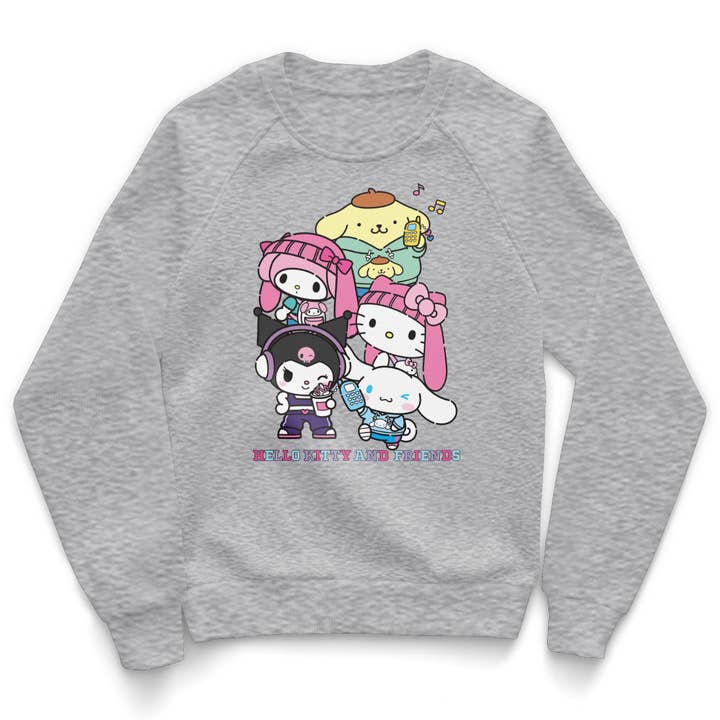 Sweatshirt pour enfants Hello Kitty et ses amis empilés pour la vente par Hybris Production AB