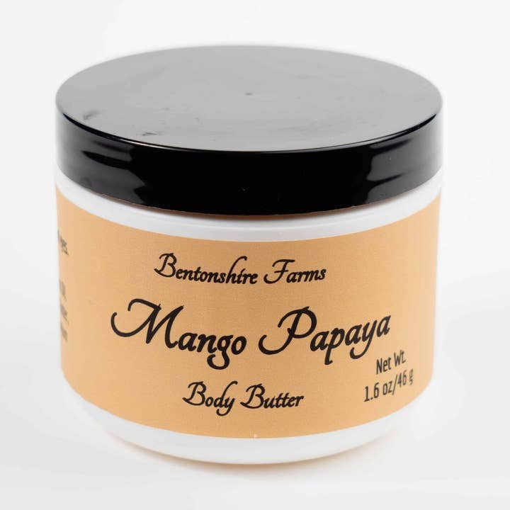 Mango Papaya Body Butter for wholesale by Bentonshire Farms Soap Co.