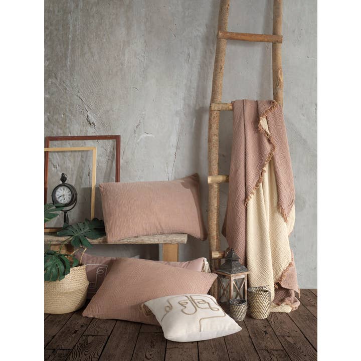 destinyhometex - Wholesale Throw Blanket - Purple color 4 layer gauze throw17