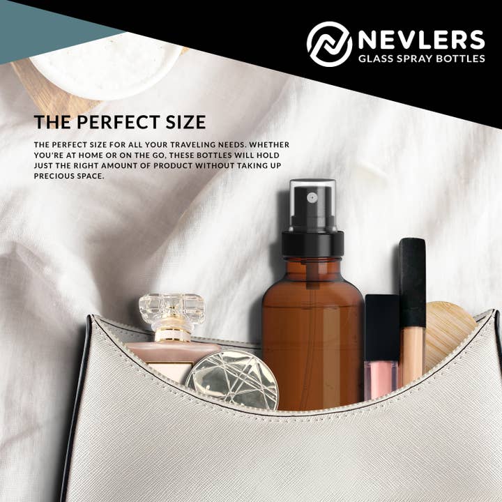 Nevlers – Großhandel Sprühflaschen – Braunglas-Sprühflaschen, 4 oz. (Packung mit 24)