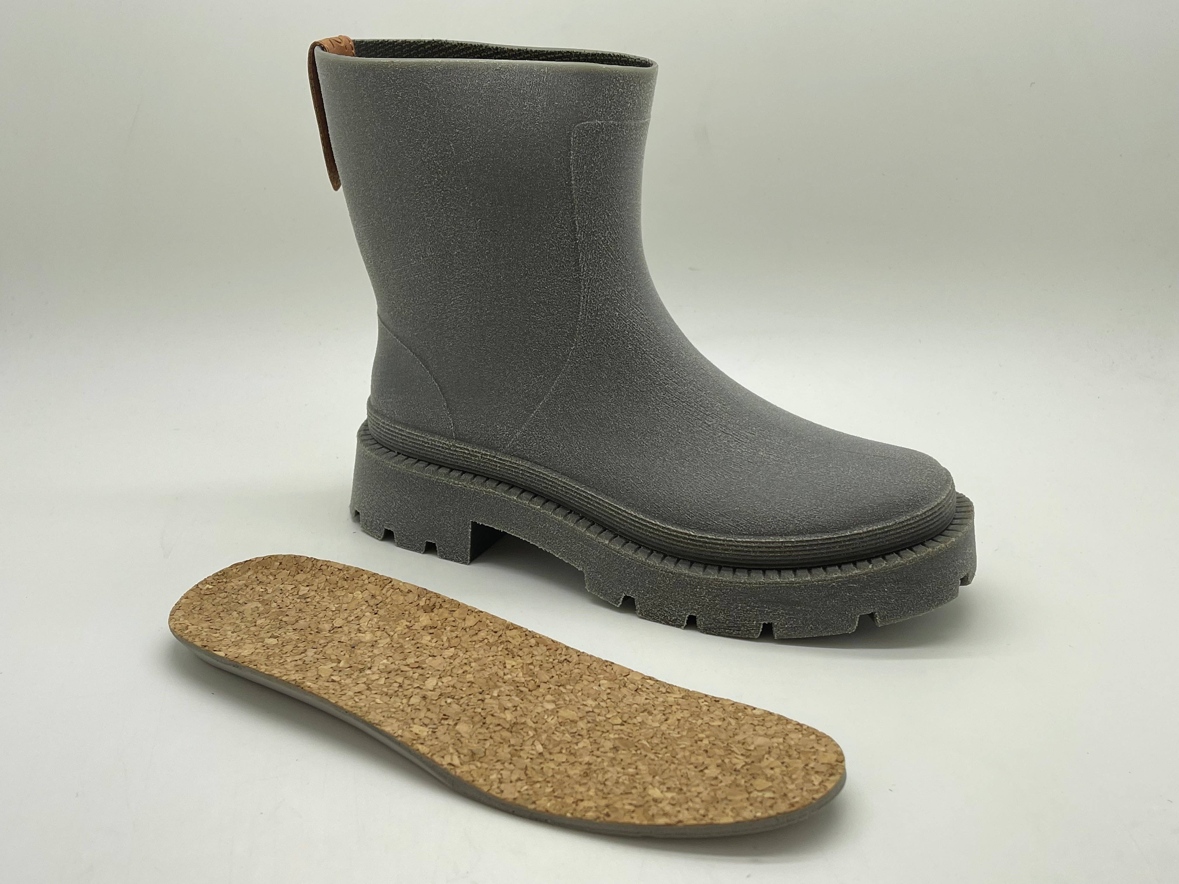 nat-2™ Bio Boot grey green vegan | 100% waterproof biodegradable rainboots for wholesale on Faire19