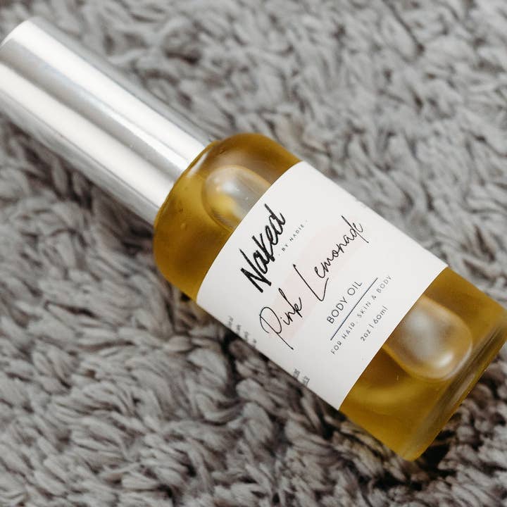 Huile pour le corps Pink Lemonade 2oz pour la vente par naked by nadie