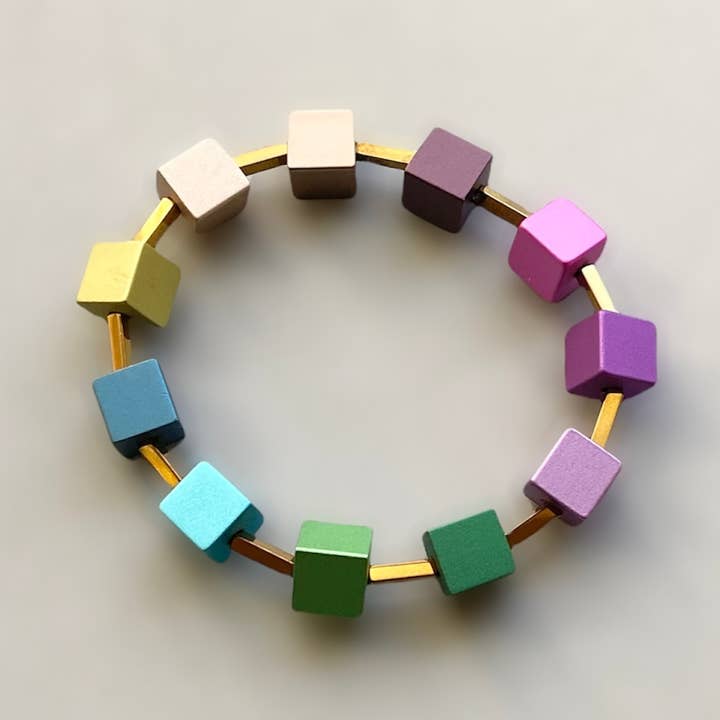 Trecy Bleich – wholesale Pärlarmband – Aluminium Hematit Kub armband0