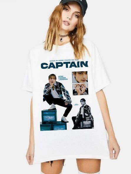 TheKingShirt - Wholesale Tunic - Women's - Hongjoong Retro T-Shirt Collection - ATEEZ Kpop Vibes
