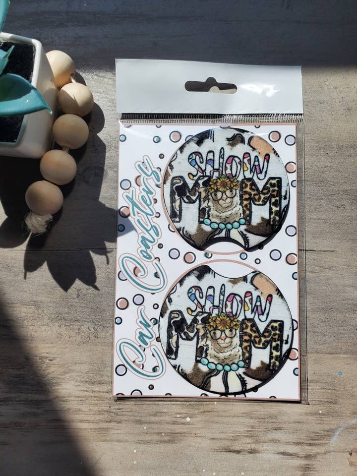 Afficher les sous-verres de voiture de mouton maman en gros pour la vente par Trippin Designs