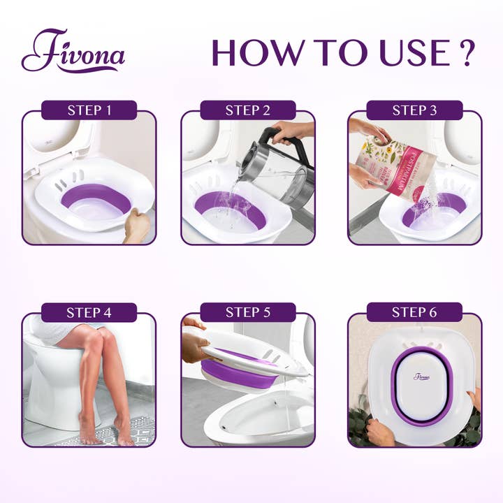 FIVONA - Wholesale Bath & Body Set - Yoni Steam Sitz Bath Seat for Postpartum and Hemorrhoids5
