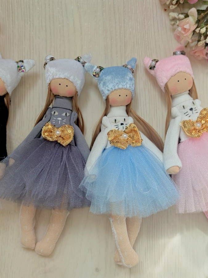 Handmade Doll, Cloth Doll, Fabric Doll, Textile Doll, for wholesale by ChernikovaNataliya