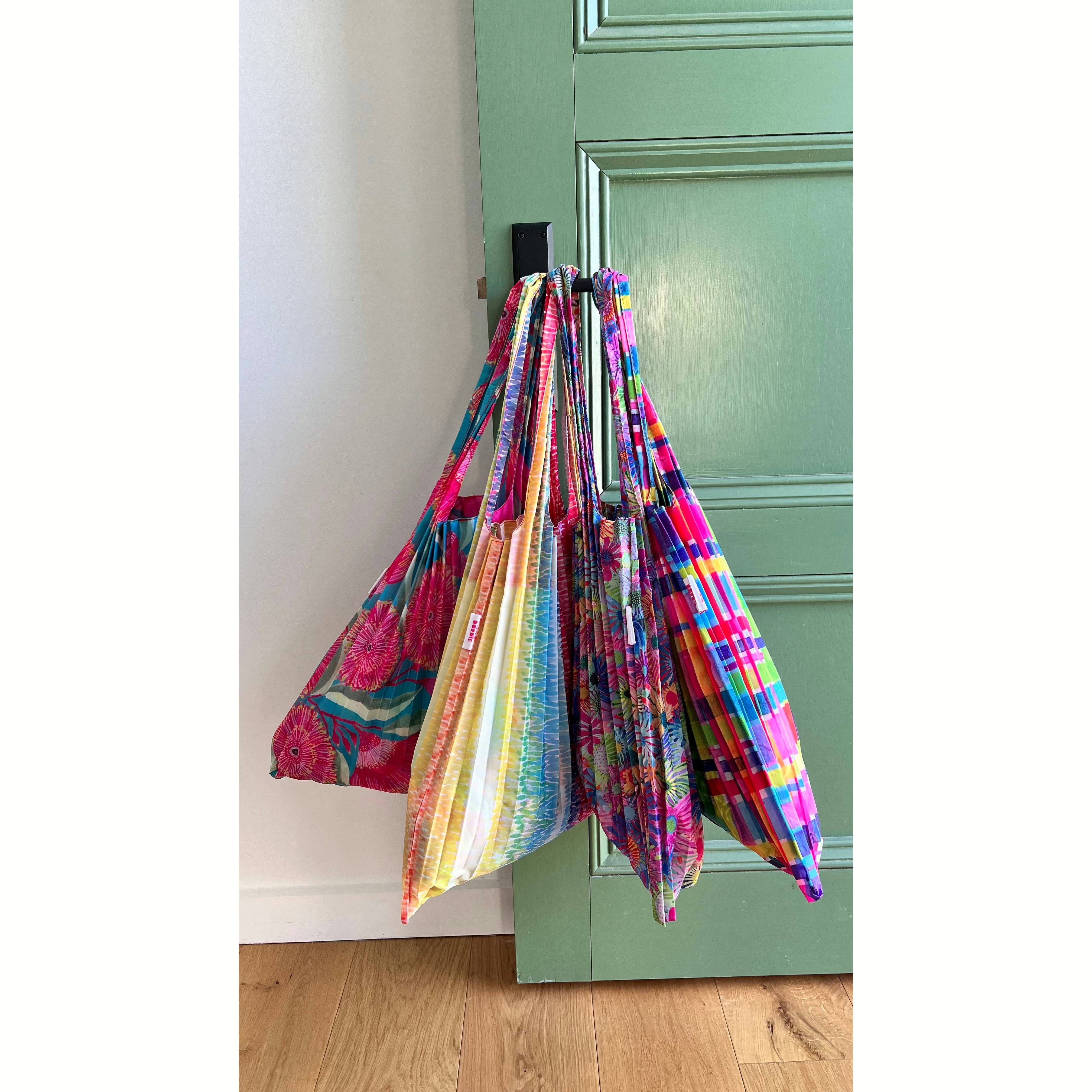 Lordy Dordie - Wholesale Tote Bag - Women's - Concertina Pleat Bag - Brushstrokes7