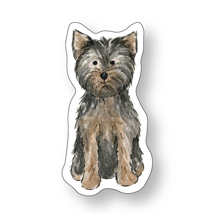 Yorkie Sticker - Dog lover pet mom puppy, yorkshire terrier for wholesale by By Caroline Ann