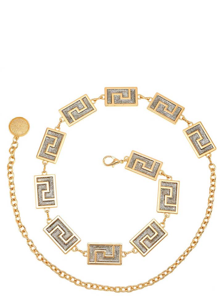 Cintura a catena in metallo con accento a forma rettangolare 19 per la vendita all'ingrosso da parte di anbfashion