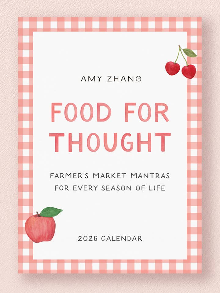 Farmers Market Affirmations — 2026 Kitchen Calendar w Magnet for wholesale by Amy Zhang