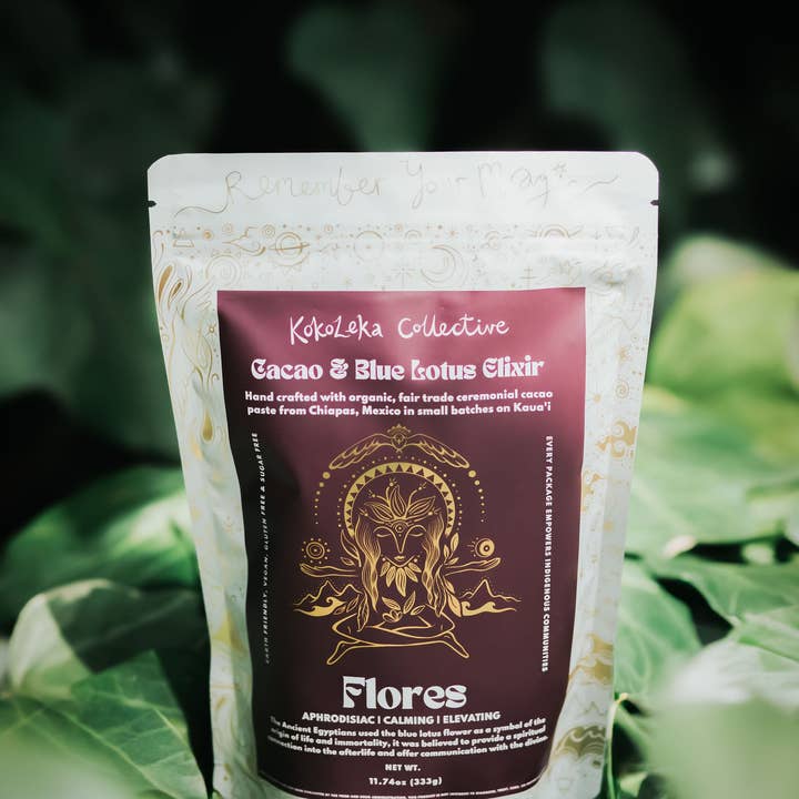 Kokoleka Collective - Wholesale Chocolate - Flores - Blue Lotus Ceremonial Cacao Elixir1