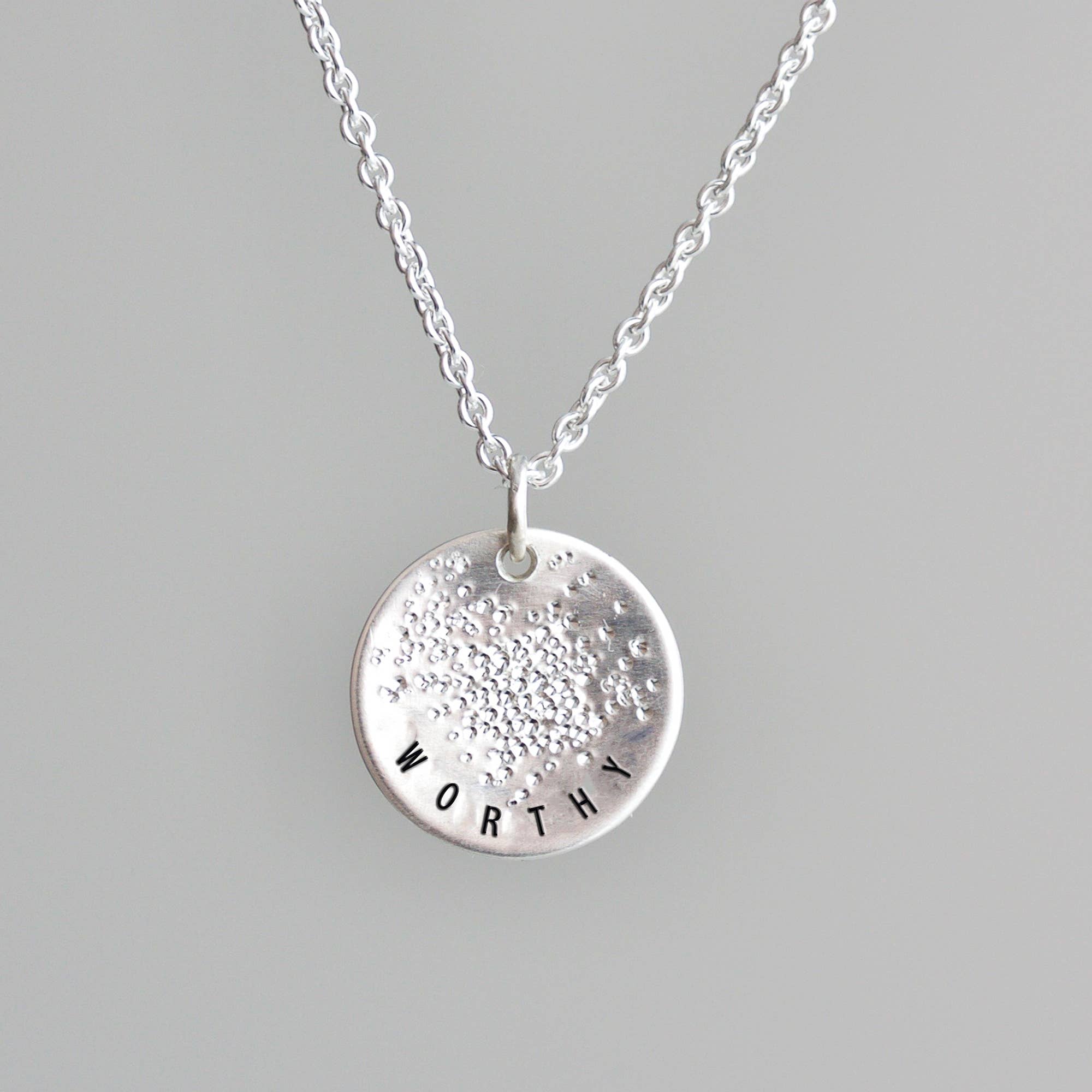 Christina Kober Designs - Wholesale Pendant/Charm Necklace - MINI COIN NECKLACE | stamped circle pendant2