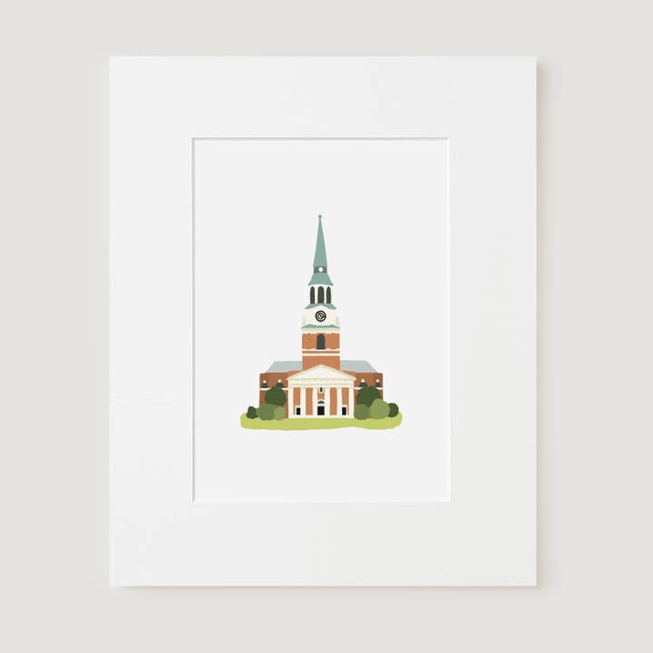 Matted Art Print, Wait Chapel for wholesale by Doster Paper Co.