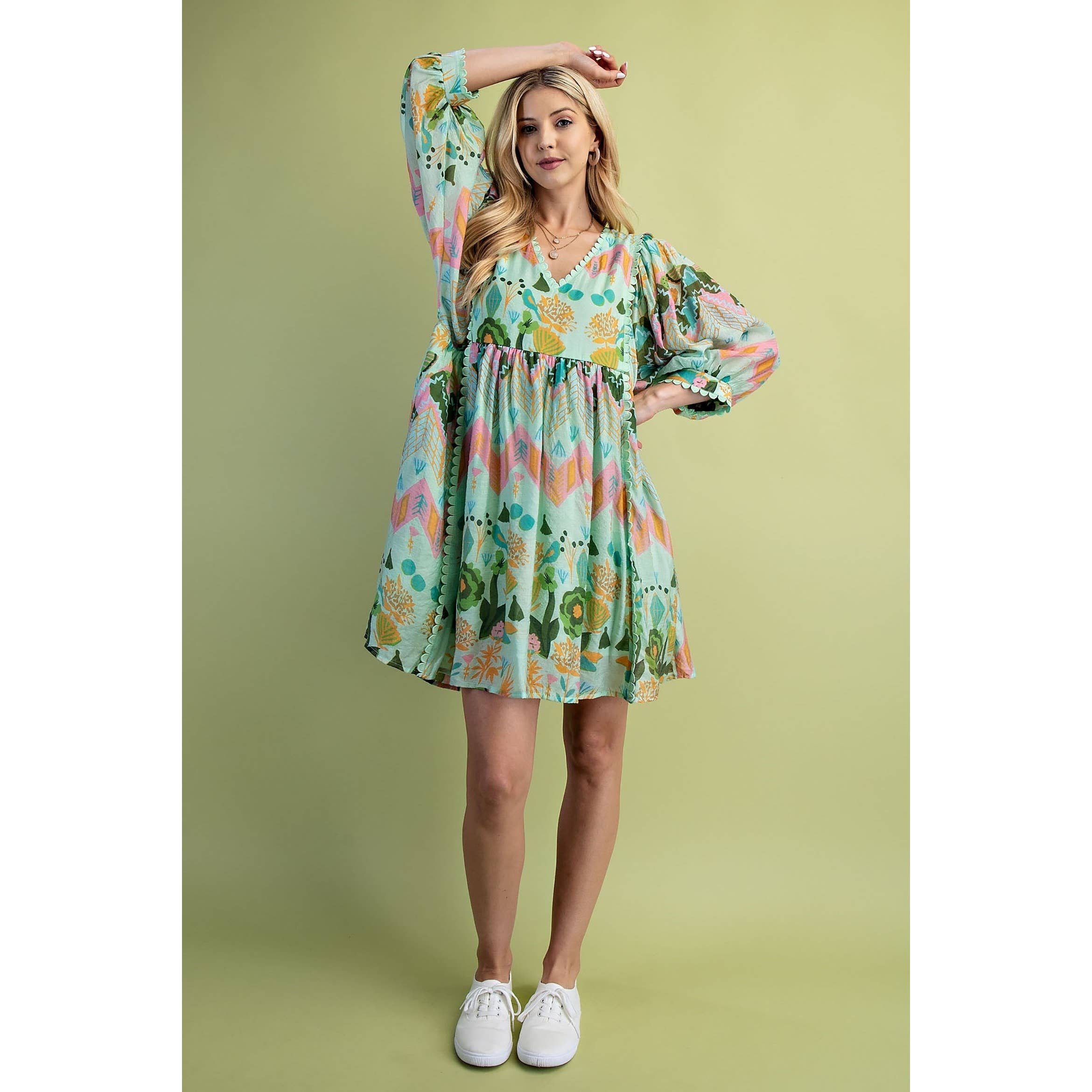 STYLE USA - Wholesale Dress - Women's - Printed Dress4