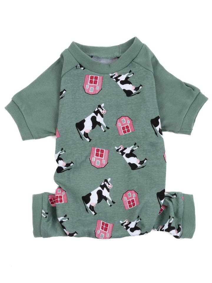 Hund Bomullsko Grön pyjamas för wholesale av Leveret Pajamas