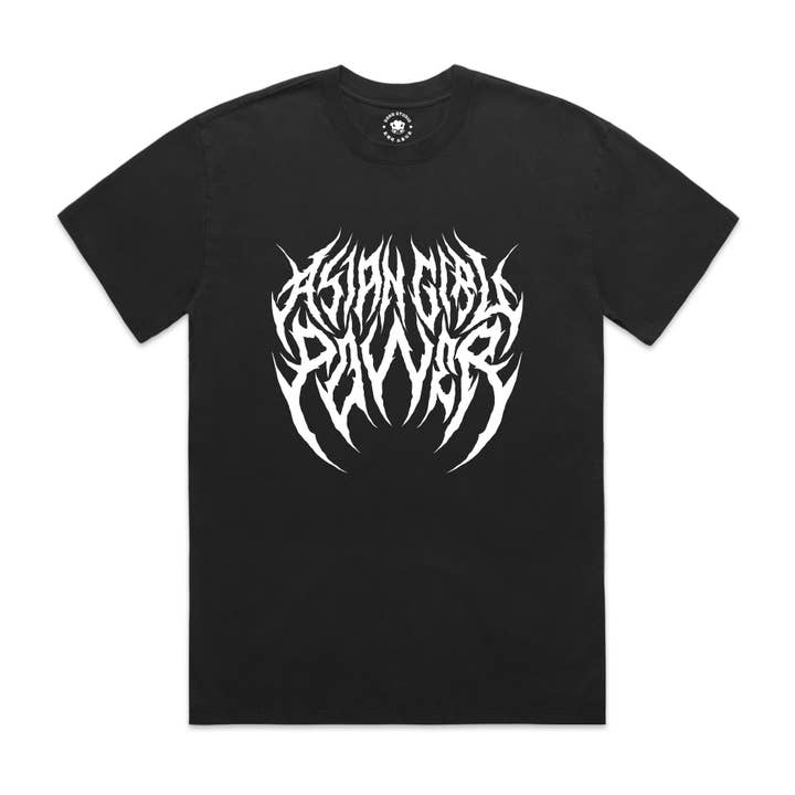 Asian Girl Power Metal T-shirt for wholesale by Dokb Studio