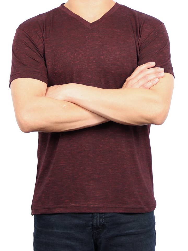 EINDAANEINDE JERSEY SS V-HALS SKU: W1047-0048 voor wholesale door Dikotomy