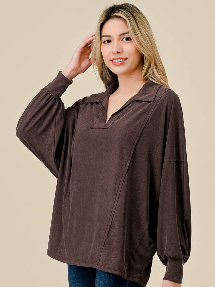 T8389 - HAUT pour la vente par Blumin Apparel