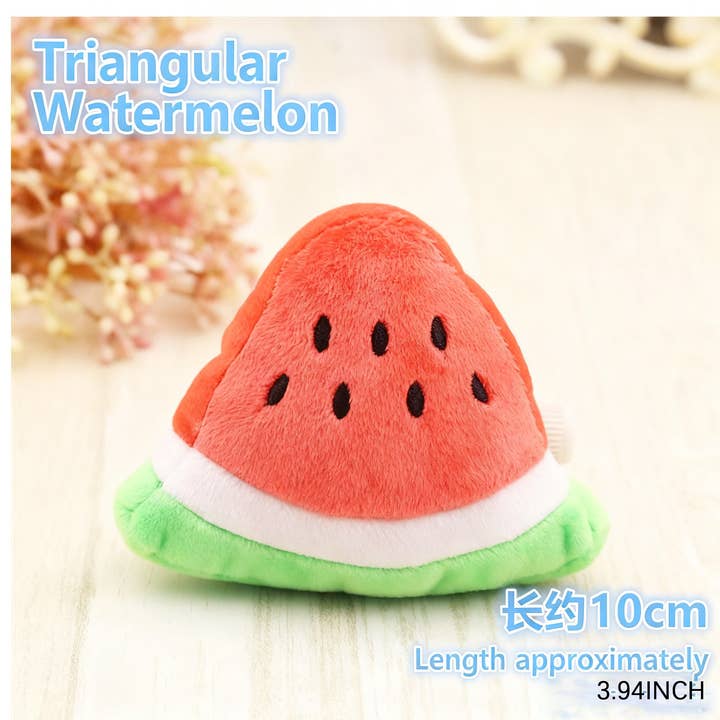 PAWPAWwholesale - Wholesale Pet Toy - Cat/Dog - Plush Watermelon Squeaky Toy for Dogs and Cats_CWMM109261