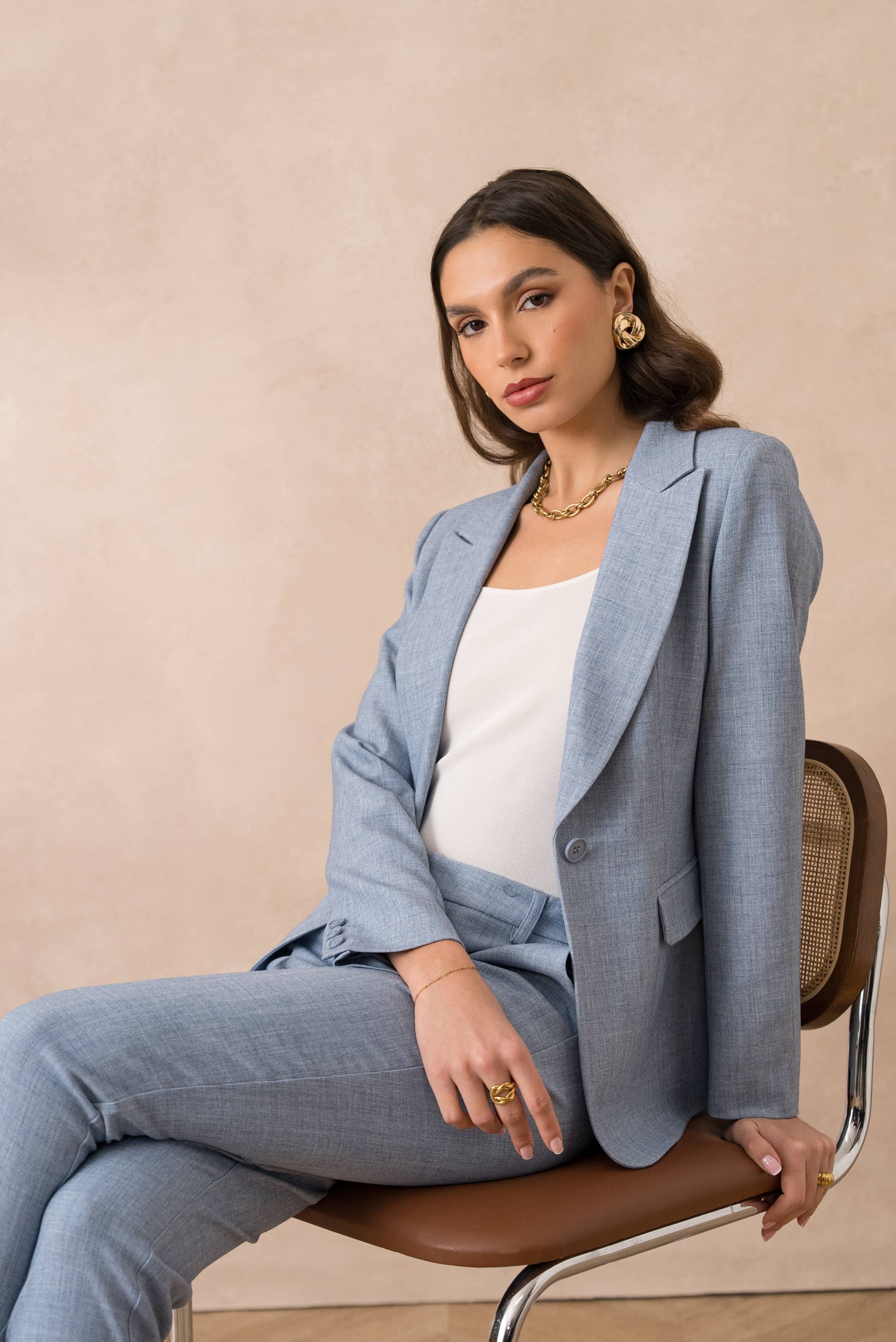 Attentif Paris – wholesale Kostymjacka – Dam – Heather figursydd kavaj för dam40