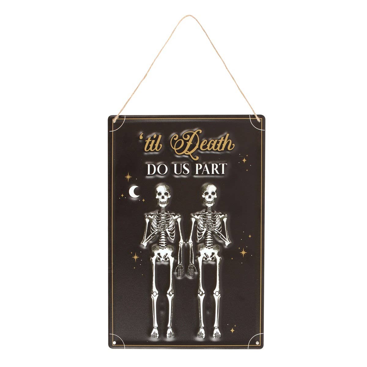 Pacific Trading - Wholesale Sign - Til Death Do You Part Couple Hanging Sign Decor1
