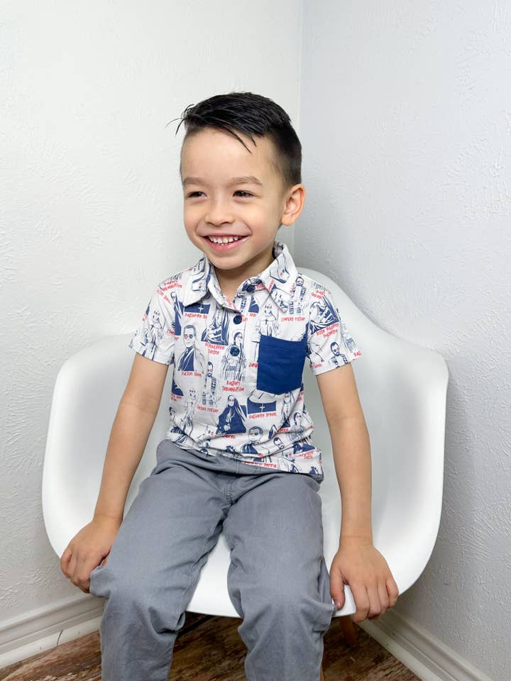 American Saints pikétröja för wholesale av Caelesti Co.