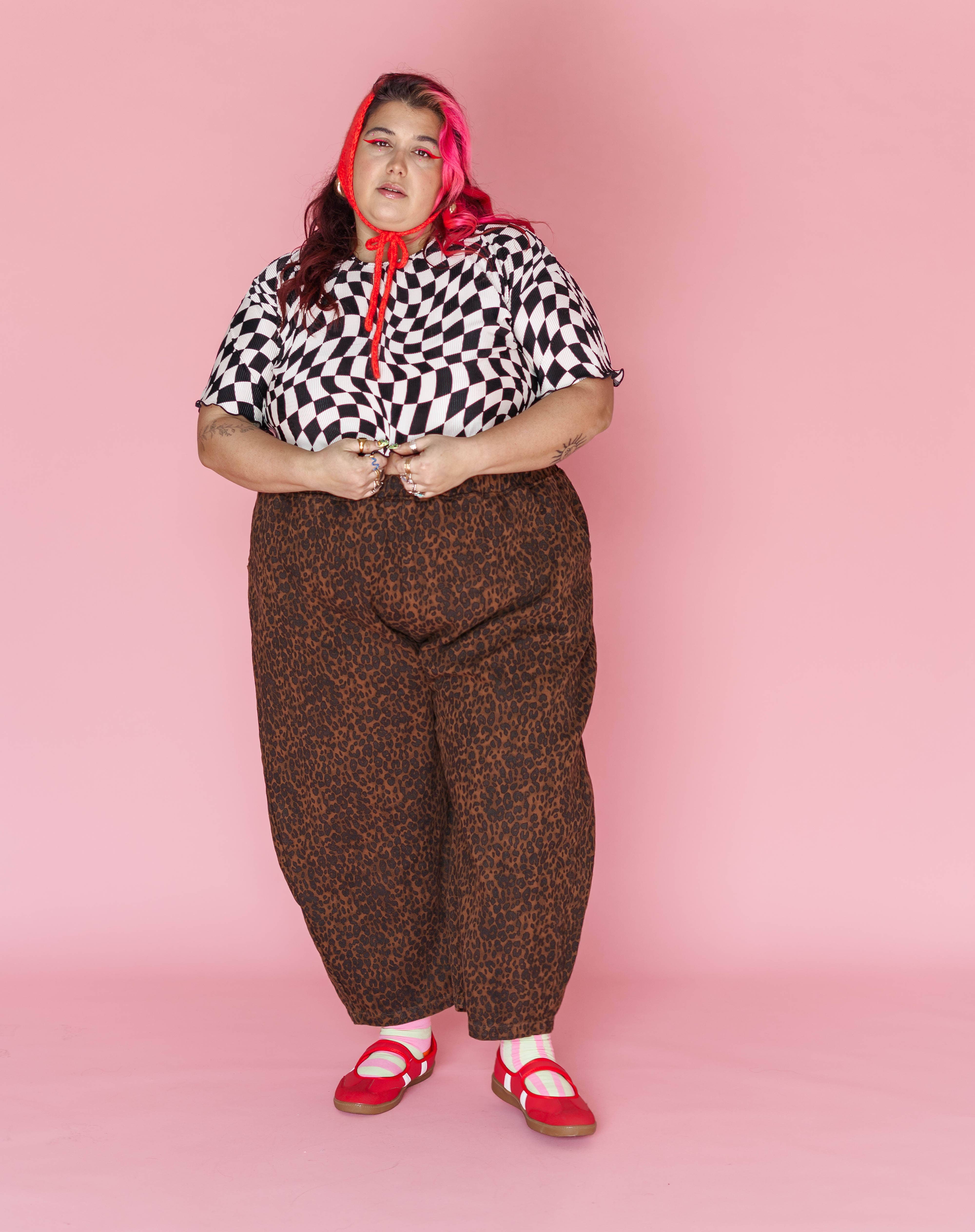 Nettle Studios - Wholesale Pants - Women's - Size Inclusive Gender Neutral Leopard Twill Balloon Pant9