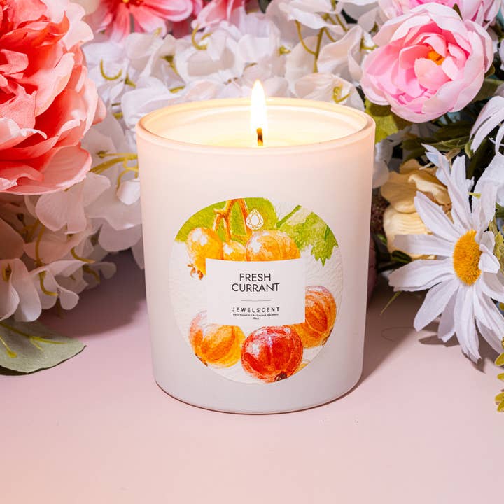 JewelScent - Wholesale Jar/Filled Candle - Fresh Currant 10oz Signature Jewelry Candle1