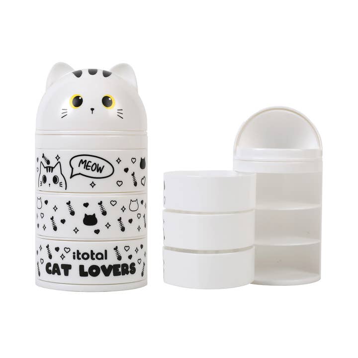Vertical Desk Organizer WHITE CAT for wholesale by I-Total, I-Drink