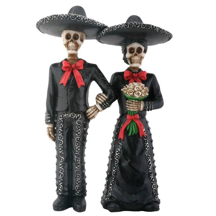 Pacific Trading - Wholesale Decorative Figurine - Y8231 Day of the Dead / Wedding Cake Mariachi Couple C/24