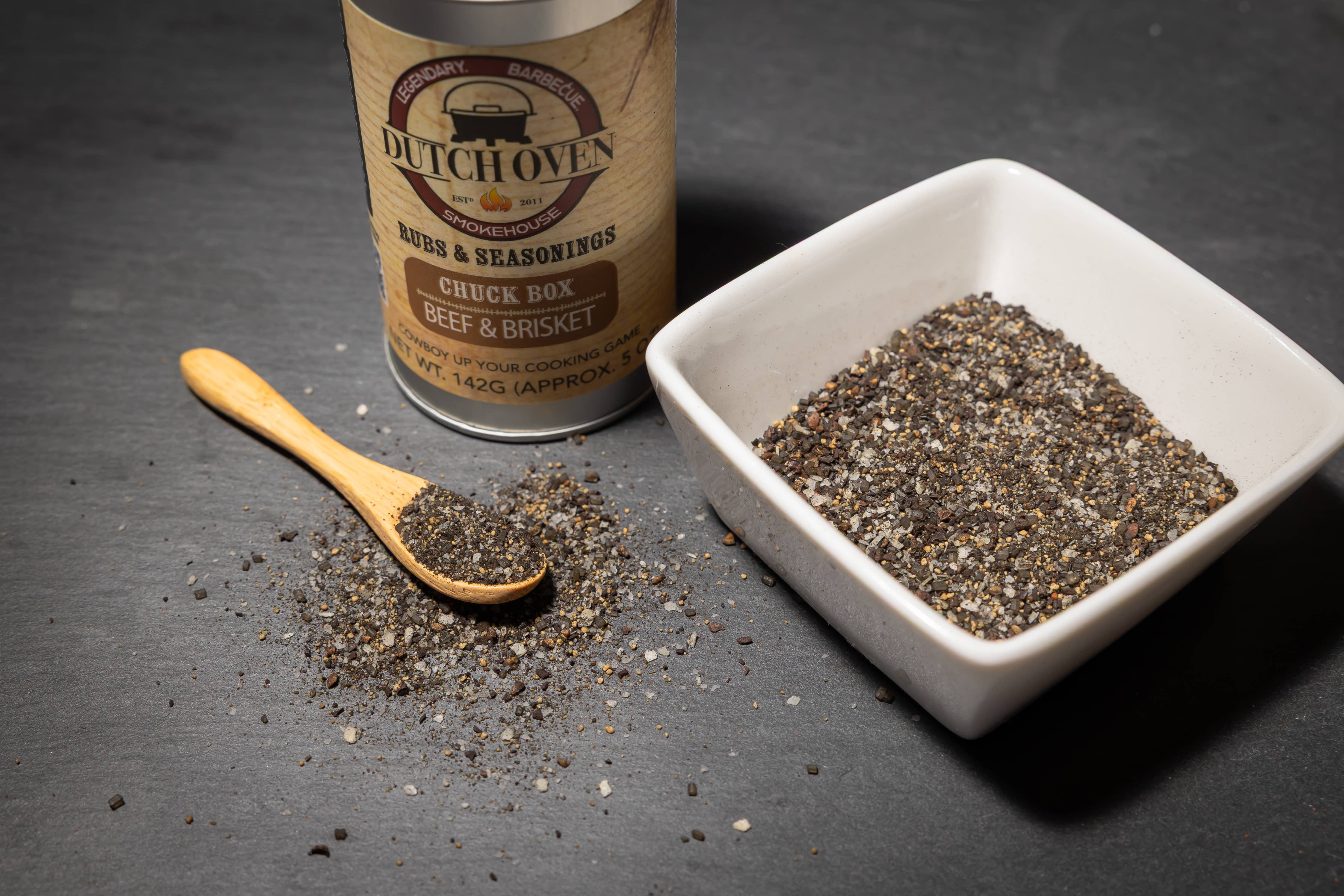 The Dutch Oven Smokehouse - Vendita all'ingrosso Mix di spezie secche - Condimento per Brisket e Manzo Chuckbox1