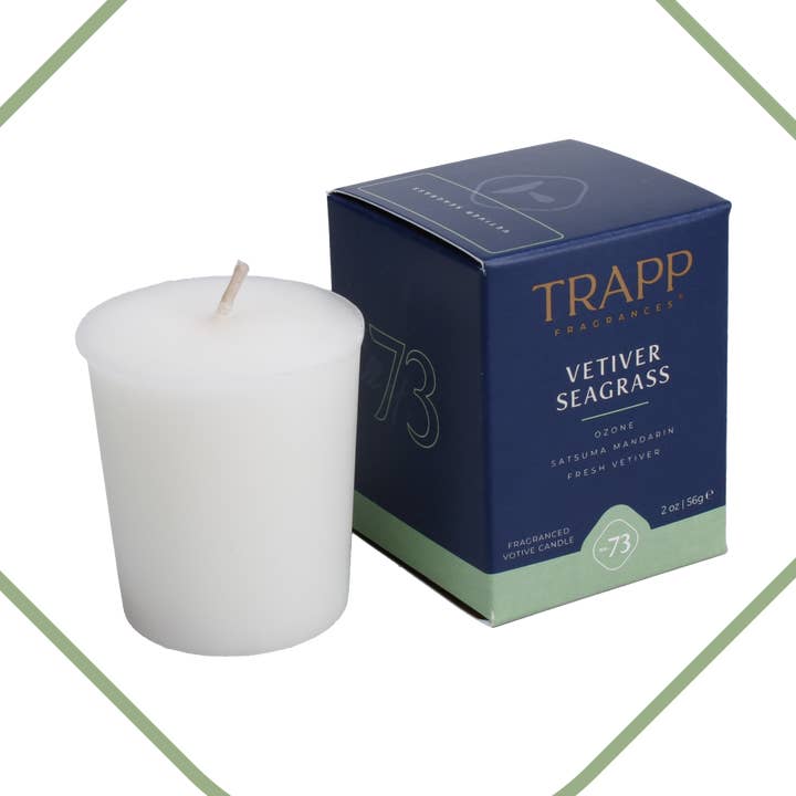 No. 73 Vetiver Seagrass 2 oz. Votive Candle for wholesale by Trapp Fragrances