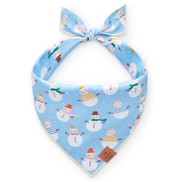 Frosty Friends Dog Bandana for wholesale by The Foggy Dog