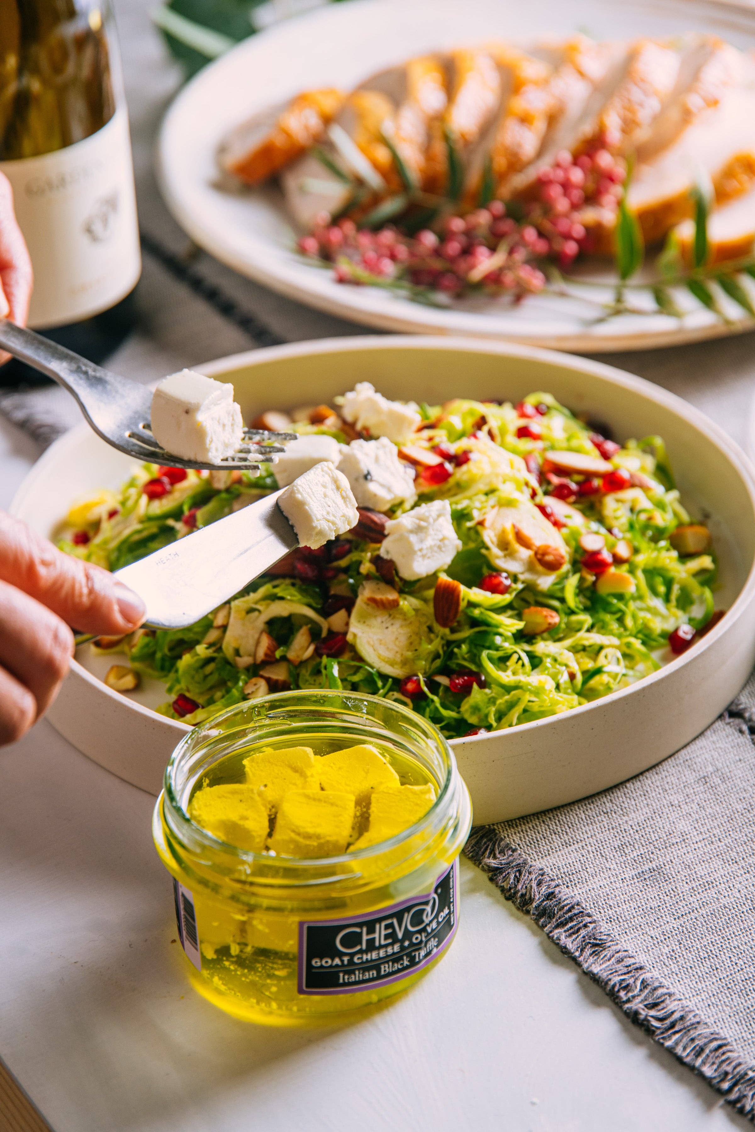 Belle Chevre & Chevoo - Wholesale Cheese - Chevoo Italian Black Truffle Goat Cheese3