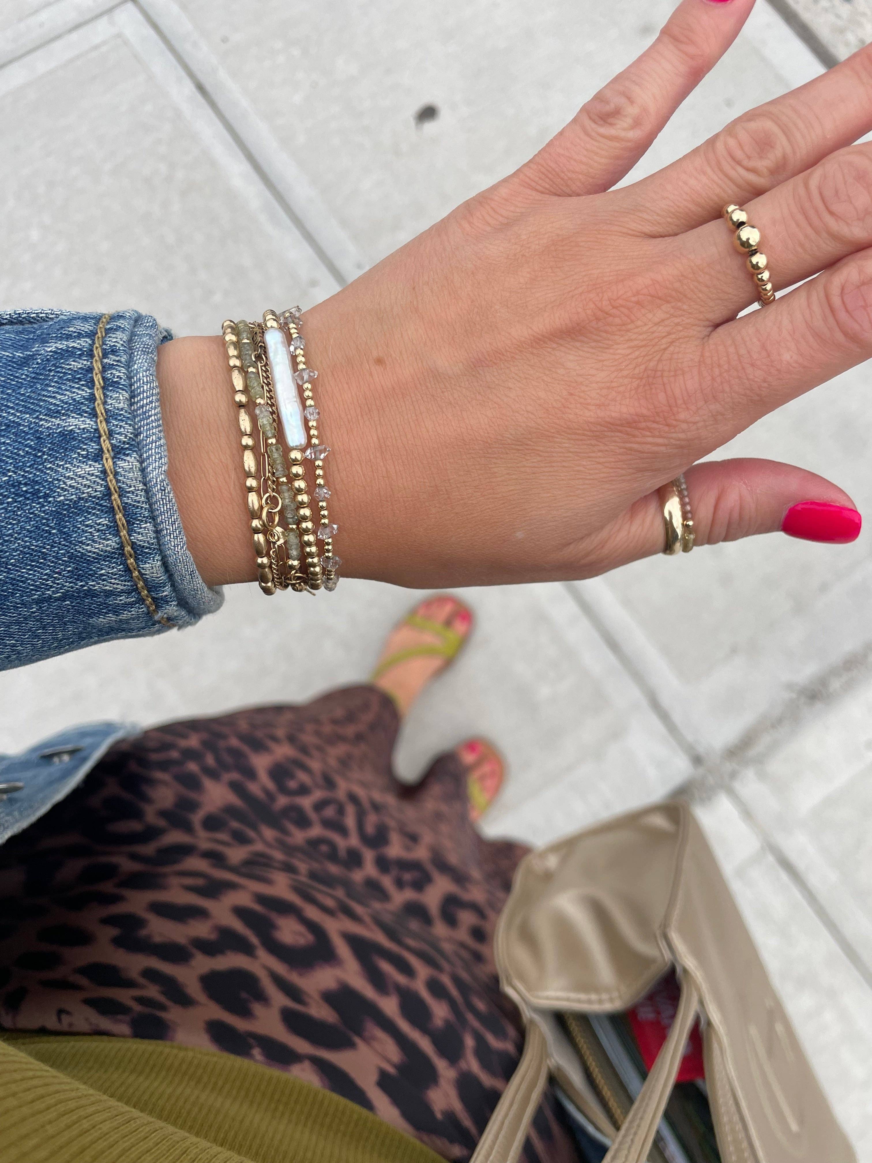 Gioielli By Gabriella - Wholesale Beaded Bracelet - Amalfi Bracelet - Light Green Sapphire3