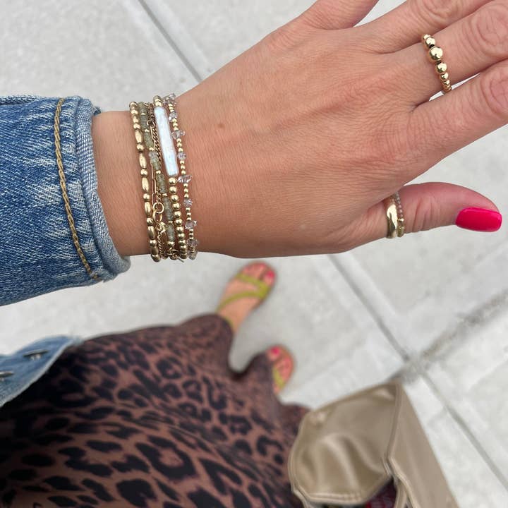 Gioielli By Gabriella - Wholesale Beaded Bracelet - Amalfi Bracelet - Light Green Sapphire3