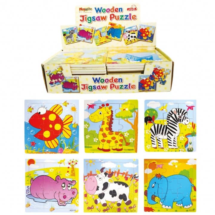 Wooden Animal Jigsaw for wholesale by Kids Party Craft