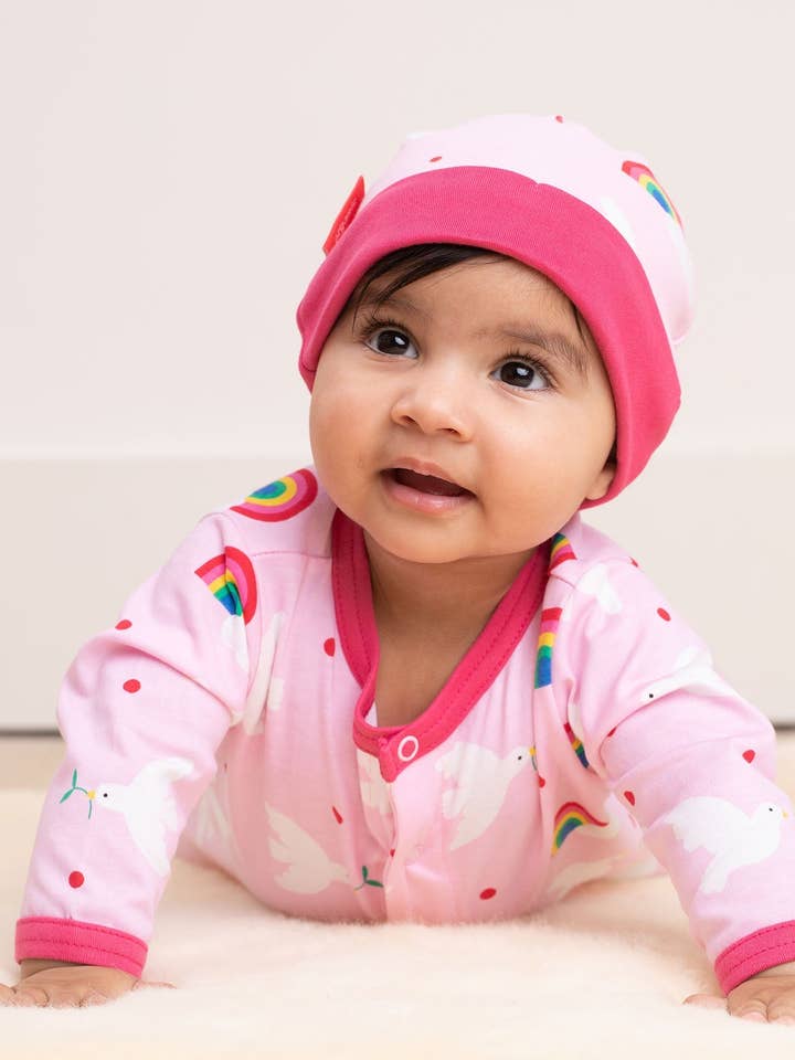 Organic Baby Gift Set - Dove Print for wholesale by Toby Tiger