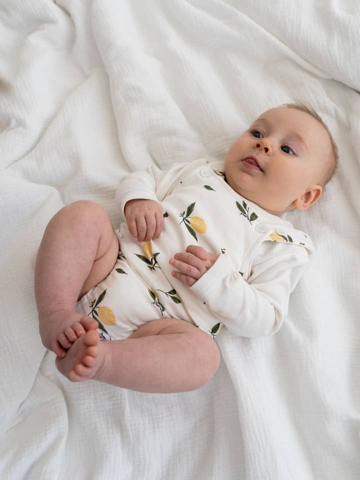 2-piece children's set Little Lemon – shirt body and dungarees for wholesale by Liliput