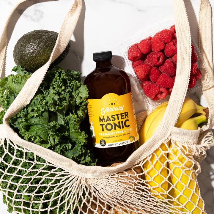 The Yerbary, Master Tonic/"Fire Cider" – wholesale Wellness juice/tonic – 16 oz Honey Lemon Master Tonic Fire Cider2