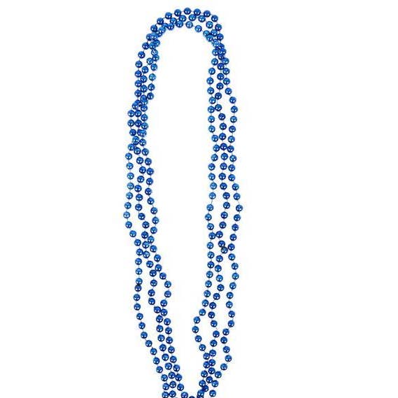 33" 7mm BLUE BEADS LLB kids toys for wholesale by La Luna Bella - Toys