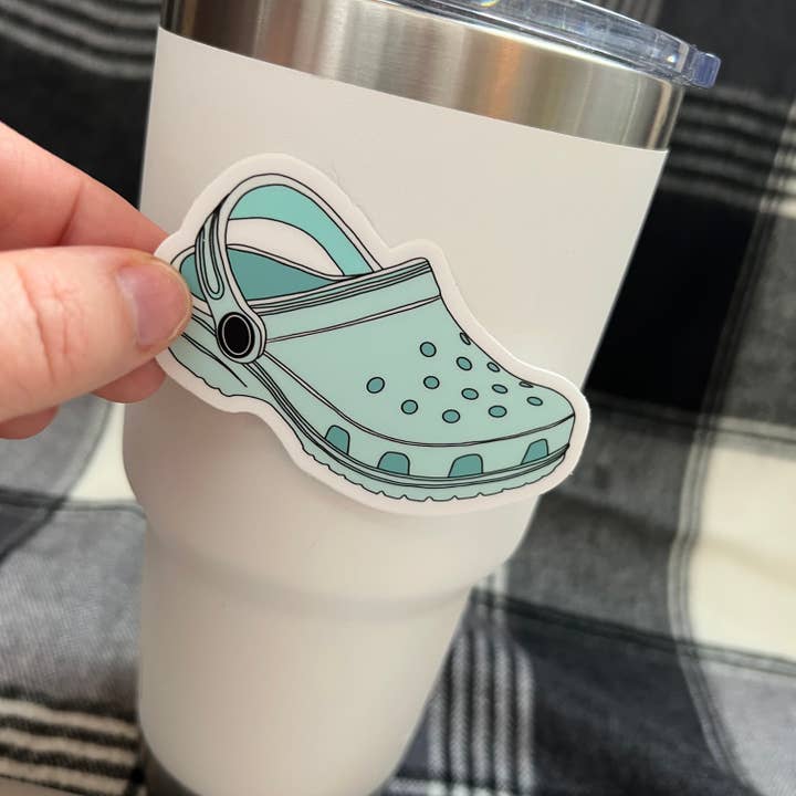 Croc Inspired Stickers, Hand-Drawn, Waterproof, Vinyl for wholesale by Lola & Bean Creations