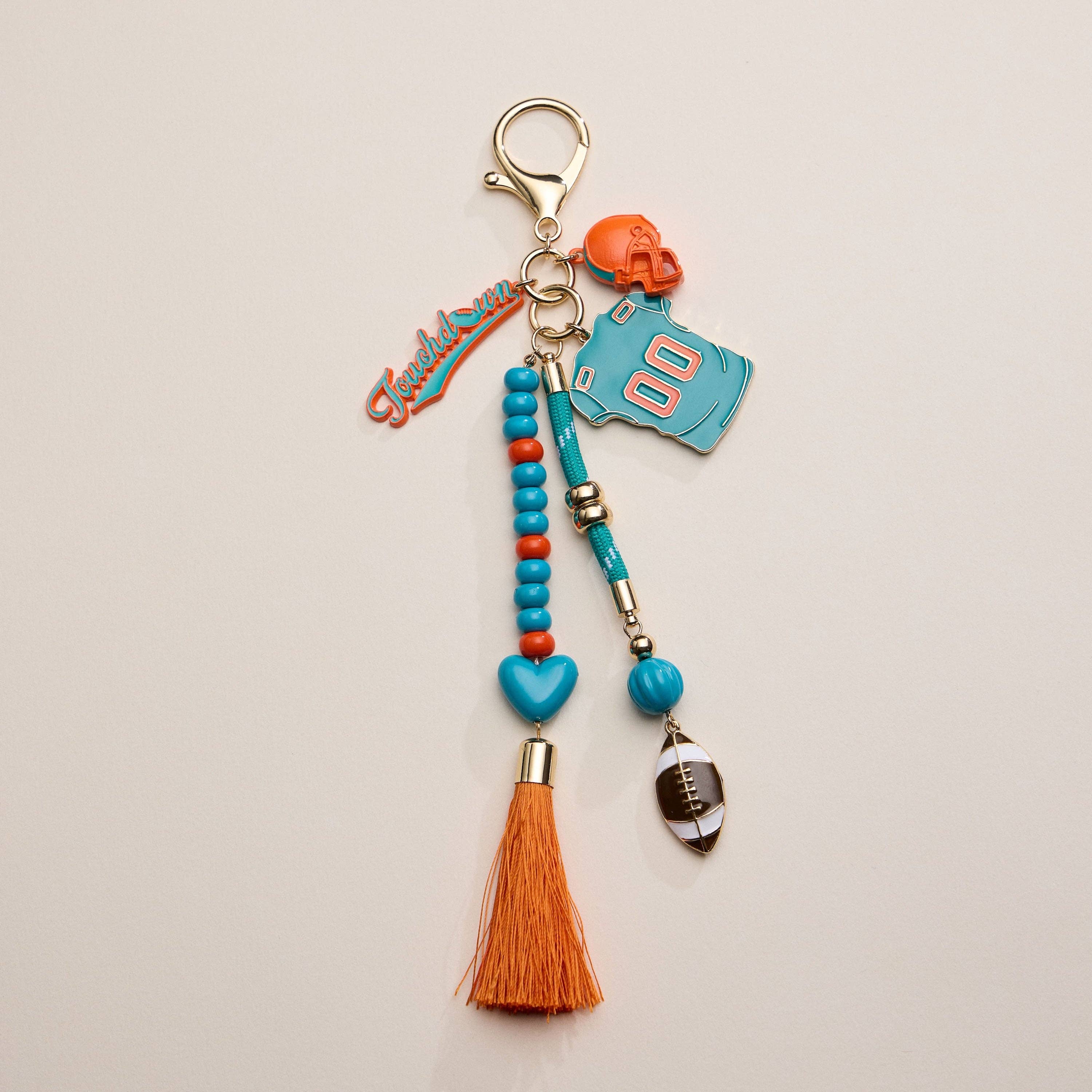 Lilla Haven - Wholesale Keychain - Women's - Gameday Football Keychain – Football Jersey, Helmet, Touchdown Charm & Tassel Bag Accessory26