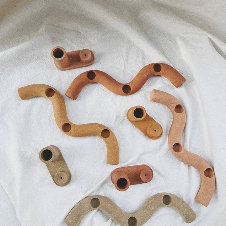 Whiskey + Wine - Wholesale Candle Holder - Wavy Candle Holder2